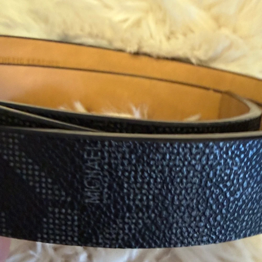 Michael Kors monogram belt with a signature 